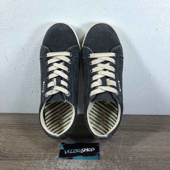 Taos Star Low Top Lace Up Grey Wash Flats Sneakers Women's 9.5 W STA12844 - Picture 5 of 8